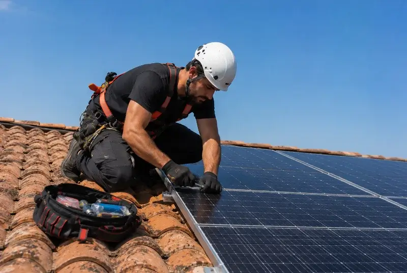 Maintenance et monitoring de panneaux solaires à Caujac